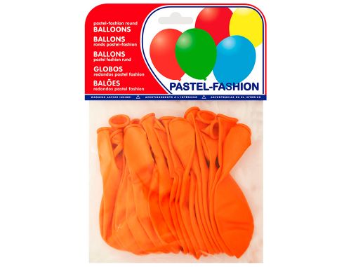Baloes pastel laranja bolsa de 20 unidades , Branca , 63223 , 8420698335949